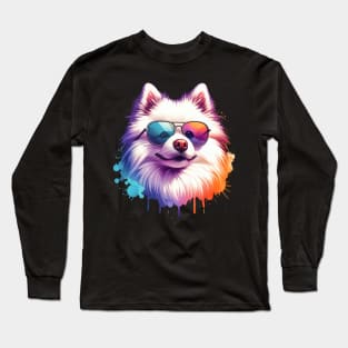 Cool American Eskimo Dog Long Sleeve T-Shirt